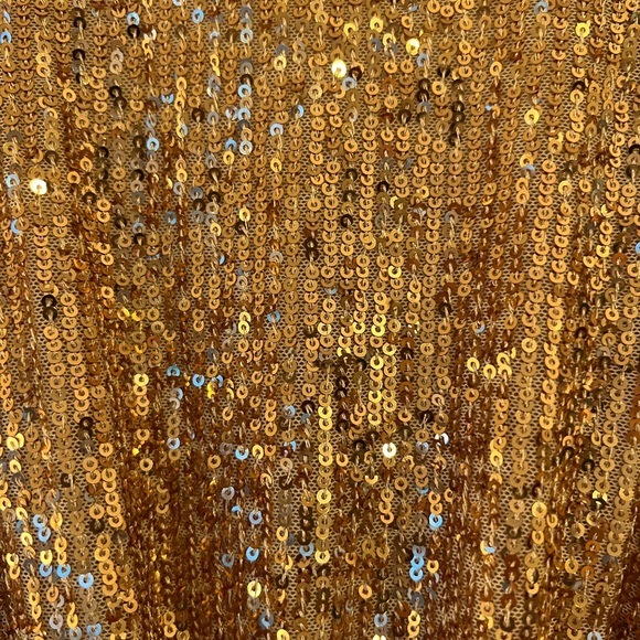 Free People Christa Gold Sequin Wrap Romper - Picture 6 of 11